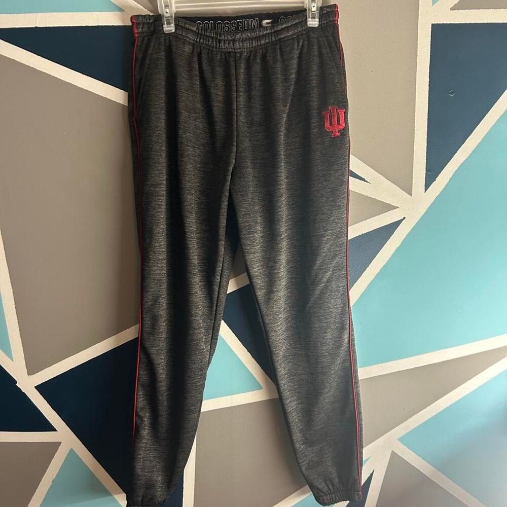 Colosseum Men's Grey and Black Joggers-tracksuits